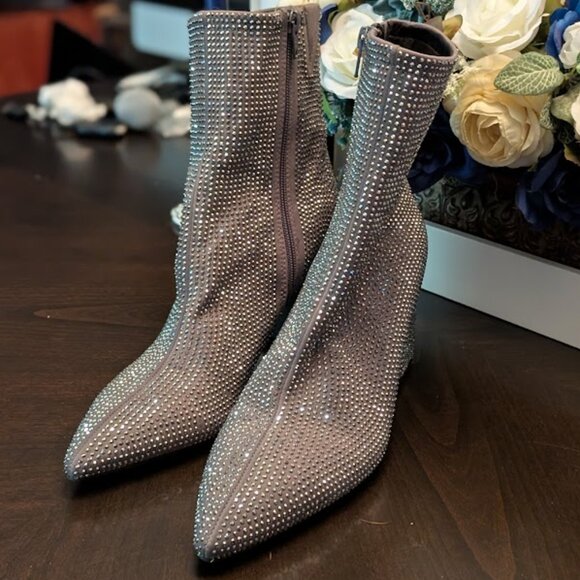 B31 A NEW DAY Cassidy Rhinestone Ankle Boots - Picture 4 of 8